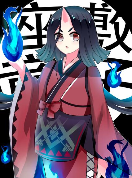 陰陽(yáng)師式神座敷童子同人畫(huà)壁紙