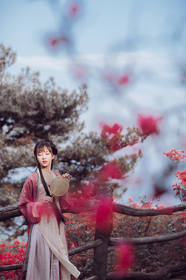 花不負(fù)儂，古裝女子攝影照片