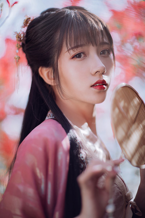 花不負(fù)儂，古裝女子攝影照片