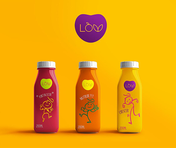 果蔬汁包裝設(shè)計(jì)圖，創(chuàng)意果蔬產(chǎn)品包裝