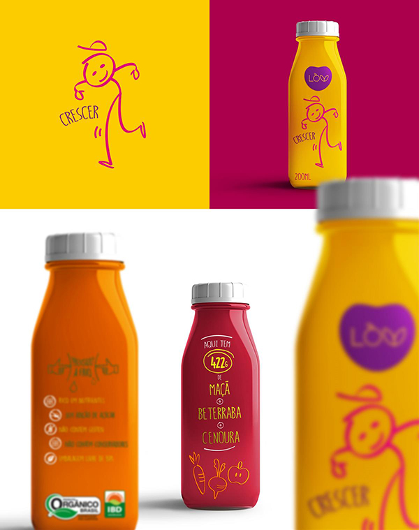 果蔬汁包裝設(shè)計(jì)圖，創(chuàng)意果蔬產(chǎn)品包裝