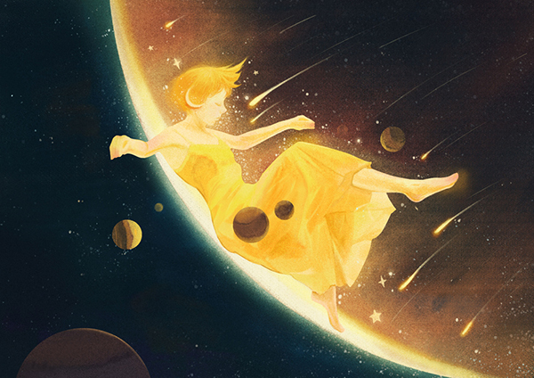 孤獨(dú)的插畫，百年孤獨(dú)系列