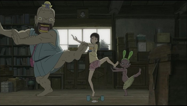 動(dòng)漫圖片，《給桃子的信》女主與三只妖怪