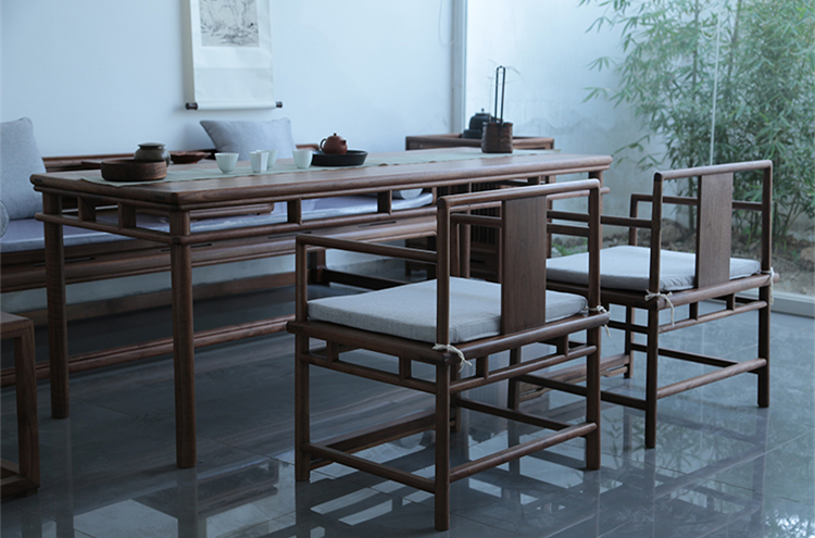 新中式禪意老榆木圈椅實木太師椅