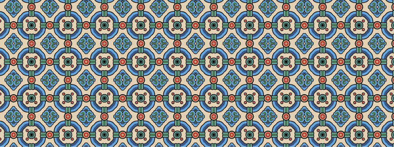 中國傳統(tǒng)明代服飾環(huán)環(huán)相扣圖案，矢量素材