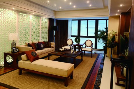 新中式會舍裝修設(shè)計(jì)圖，書香門第