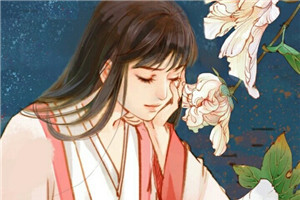 手繪風(fēng)格華貴古風(fēng)女子頭像，動(dòng)漫頭像女生頭像