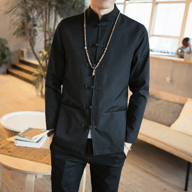 簡潔大氣的傳統(tǒng)福連文苑唐裝