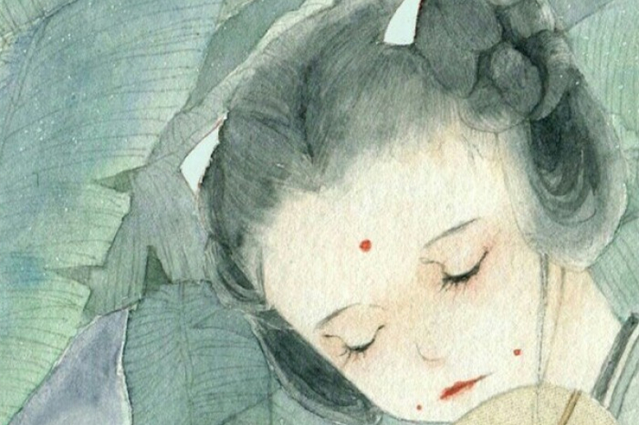 清雅風格古典女生頭像，動漫水彩古風頭像