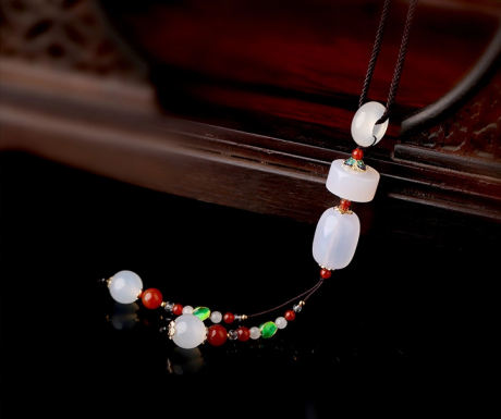 白瑪瑙吊墜民族風(fēng)毛衣鏈項(xiàng)鏈?zhǔn)罪? / data-XOfV=