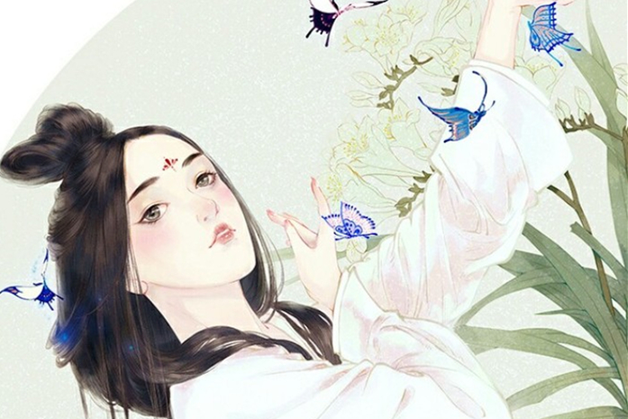 古典唯美女子頭像，水彩風(fēng)女生頭像