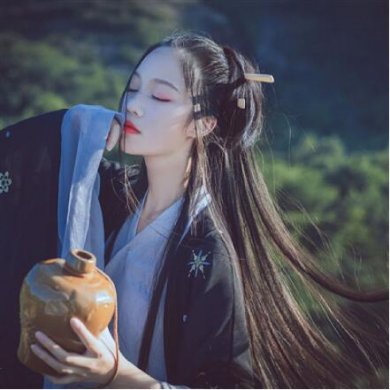 唯美真人古風(fēng)頭像，福連文苑圖片