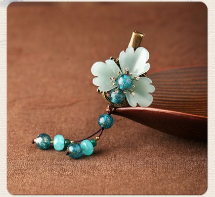 復(fù)古風(fēng)葉子發(fā)夾，素雅氣質(zhì)頭飾