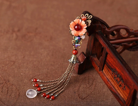 復(fù)古立體花朵毛衣鏈，民族風(fēng)項(xiàng)鏈?zhǔn)罪? / data-sgfX=