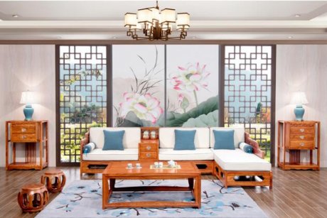 花梨木家具，中式實木玄關(guān)柜子