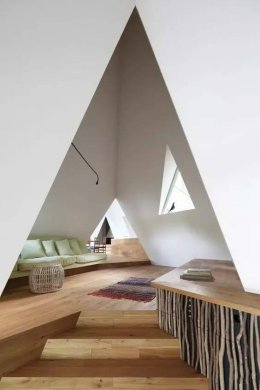 新中式建筑，創(chuàng)意三角屋