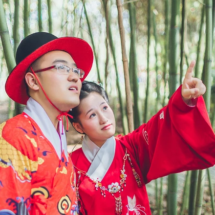 執(zhí)子之手與子偕老唯美頭像，唯美古風(fēng)情侶頭像