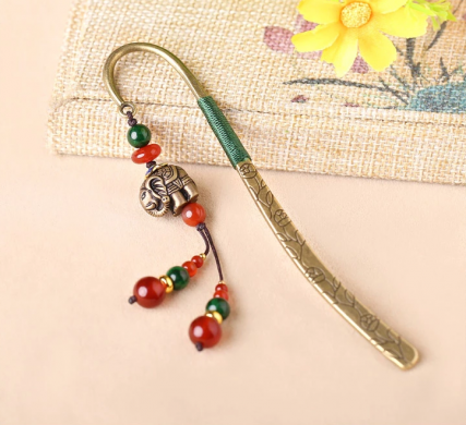 福連文苑復(fù)古小象古風(fēng)文藝流蘇書(shū)簽