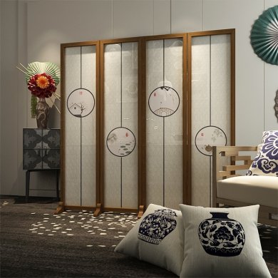 憶江南雅韻屏風(fēng)，愜意雅致中式屏風(fēng)