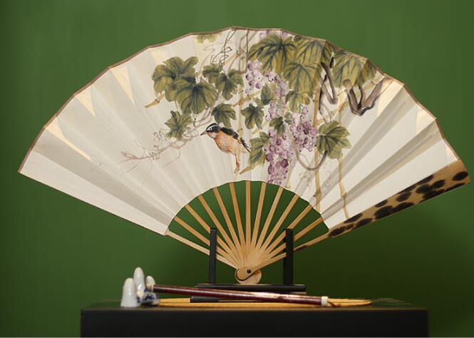 福連文苑手繪折扇