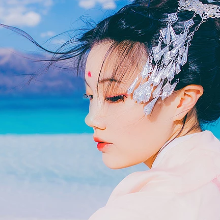 冰雪美人飄逸唯美頭像，唯美古風(fēng)女子頭像