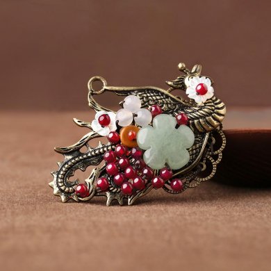 福連文苑鳳凰飾品復(fù)古優(yōu)雅項(xiàng)鏈?zhǔn)罪? / data-3PnS=