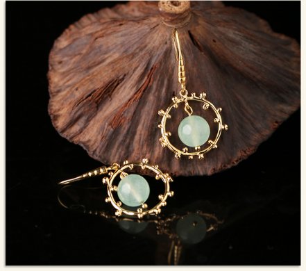 冷淡風(fēng)森系少女耳環(huán)，超仙氣質(zhì)圈圈耳環(huán)首飾