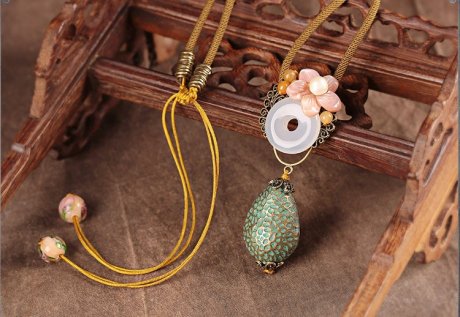 芳華如夢(mèng)項(xiàng)鏈，別致典雅項(xiàng)鏈?zhǔn)罪? / data-ZkIC=