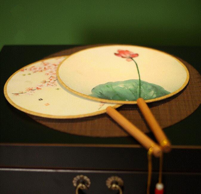 福連文苑古典雙面團(tuán)扇