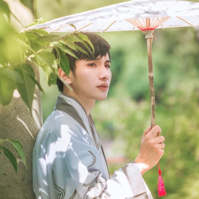 古典福連文苑漢服孤館燈青頭像，古風(fēng)男生頭像