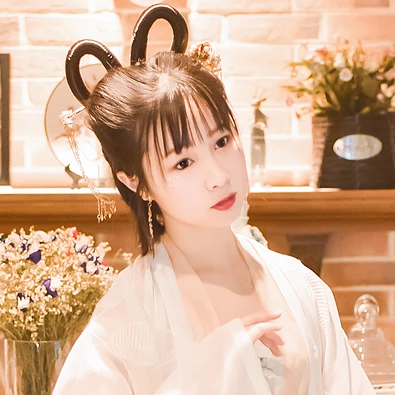 清新可愛小女孩女生頭像，唯美古風真人頭像