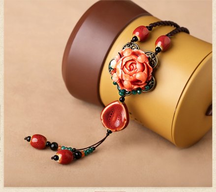 復(fù)古花朵毛衣鏈項(xiàng)鏈?zhǔn)罪? / data-UTQD=