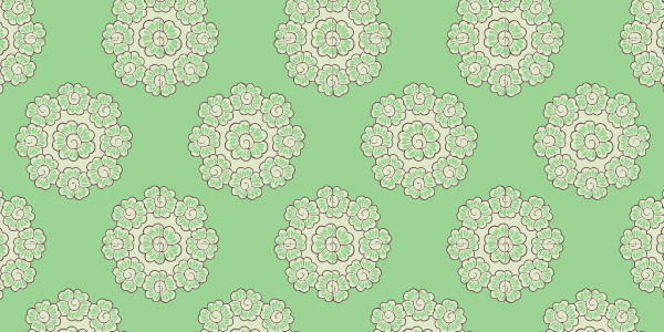 中國傳統(tǒng)唐代服飾寶相花紋圖案九，矢量素材