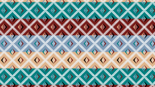 中國傳統(tǒng)唐代服飾幾何條紋圖案一，矢量素材