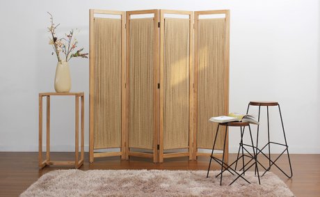 實(shí)木屏風(fēng)隔斷玄關(guān)，現(xiàn)代簡(jiǎn)約中式折屏