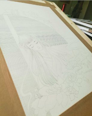 超細致的古風(fēng)水彩女子繪畫教程 清新唯美