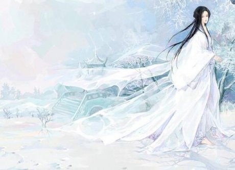 白衣女子，傾城傾國(guó)