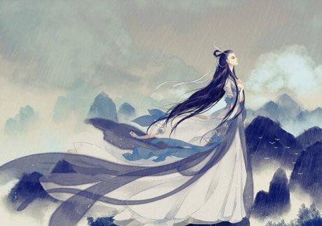 屆笑春桃兮，云堆翠髻