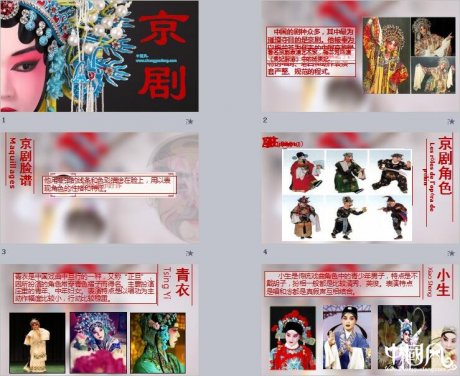 福連文苑國粹京劇PPT模板