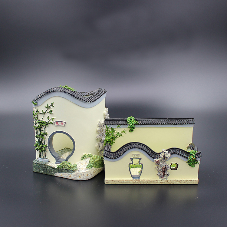 福連文苑創(chuàng)意建筑四合院園林筆筒