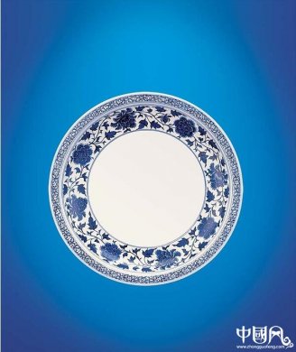 福連文苑青花瓷psd分層素材