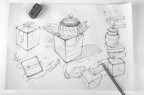 福連文苑茶葉盒包裝設計