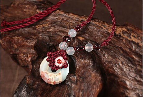 平安扣吊墜鎖骨鏈項鏈?zhǔn)罪? / data-wH51=