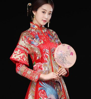 秀禾服龍鳳褂新娘禮服，結(jié)婚嫁衣中式禮服