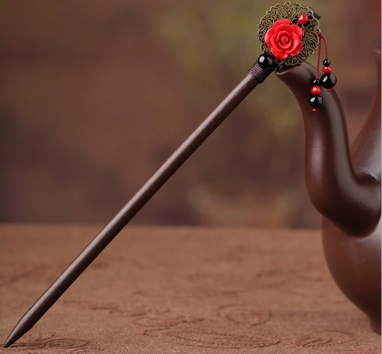 復古福連文苑古典簪子新娘頭飾