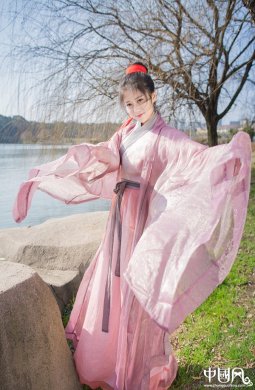 漢服魏晉風立領大袖衫