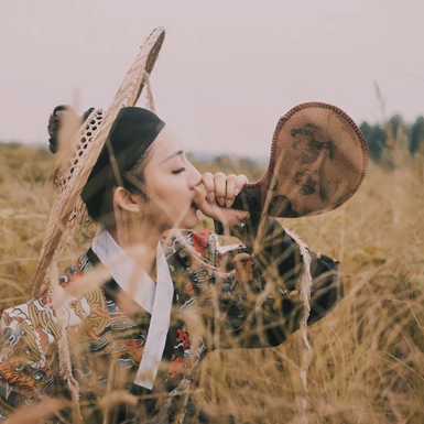 霸氣帶斗笠女生頭像，唯美古風(fēng)真人頭像