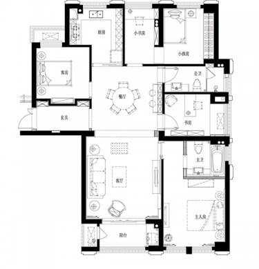 新中式設計，會舍的裝修設計圖