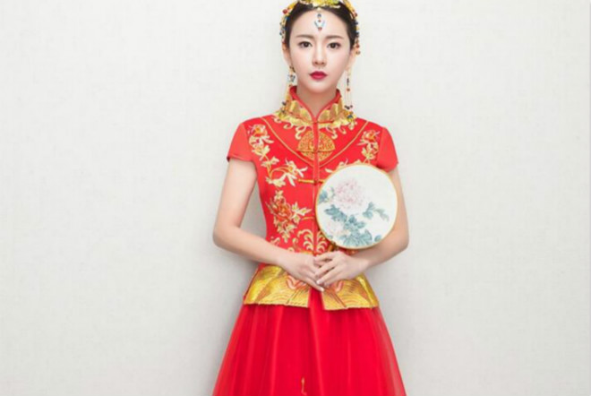 福連文苑新娘禮服中式婚禮禮服圖片