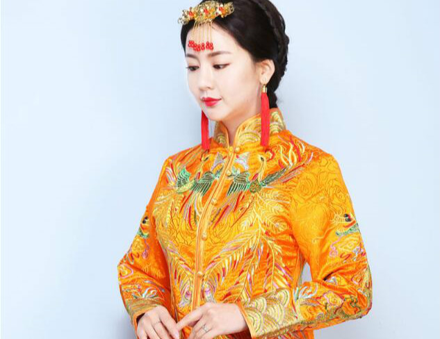 福連文苑龍鳳褂中式婚禮禮服圖片